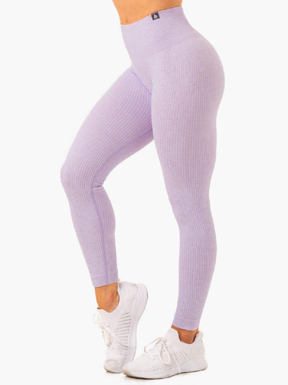 Ryderwear Leggings Padova - Rib Seamless Donna Lavanda